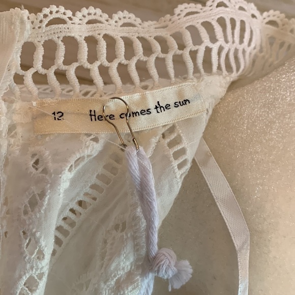 Here Comes The Sun White Eyelet Dress - Picture 9 of 11